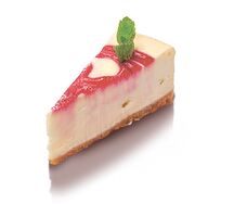 Чизкейк с малиной