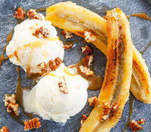 Banane flambée à la crème