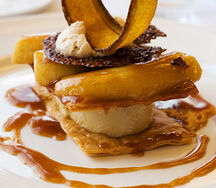 Banane flambée au caramel