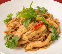 Лапша по-сычуански в кокосовом соусе