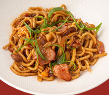 Удон с беконом ким-чи