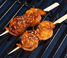 Шашлычки из креветок