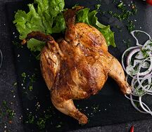 Цыпленок-корнишон в тандыре