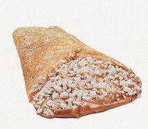 Блин с варёной сгущёнкой и арахисом