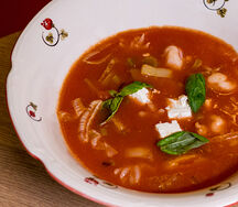 Суп томатный с морепродуктами