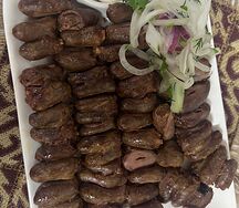 Куриные сердечки на углях 