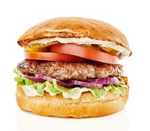 Бургер с говяжьей котлетой