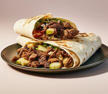 Шаурма с малосольными огурчиками