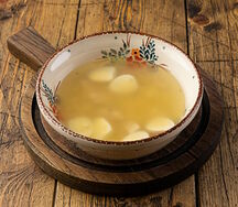 Куриная вермишель с перепелиным яйцом