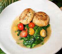 Котлеты из щуки со шпинатом