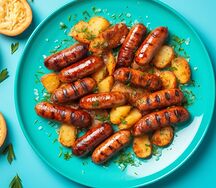 Ланч Колбаски на углях