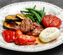 Гриль-салат с телятиной