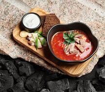 Борщ на говяжьей вырезке