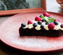 Брауни со сливочным кремом