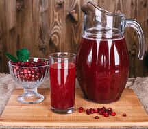 Морс брусничный