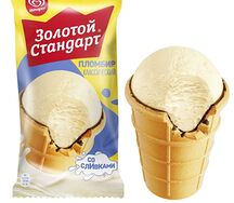Мороженое Золотой стандарт Пломбир
