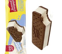 Мороженое Золотой стандарт Сэндвич