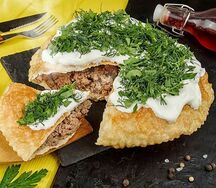 Хычин с мраморной говядиной