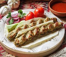 Люля-кебаб из курицы с сыром сулугуни