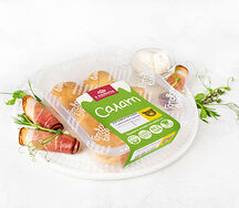 Профитроли с беконом и сыром