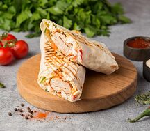 Люля-кебаб в лаваше из фарша куриной грудки