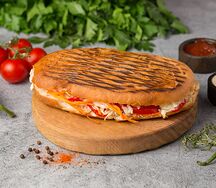 Биг бургер с говядиной и овощами