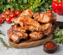 Шашлык из свиной корейки в лаваше 