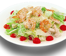 Салат цезарь с креветкой