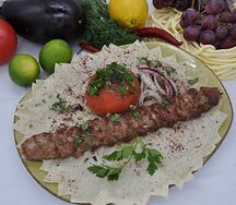 Люля из курицы с томатом гриль