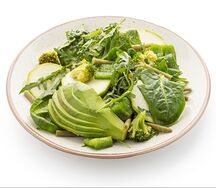 Салат Пять зеленых овощей