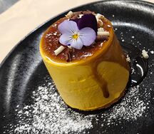 Суфле манго-маракуйя на кокосе