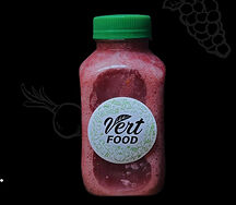 Смузи Банан-малина с семенами льна