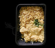 Булгур с куриным филе в соусе карри