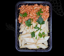 Пенне с болоньезе из курицы