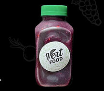 Черничный смузи с бананом и семенами льна