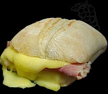 Чиабатта с копченым окороком