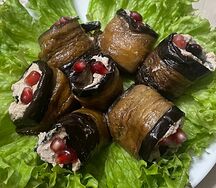 Рулетики из баклажанов