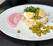 Оливье с языком