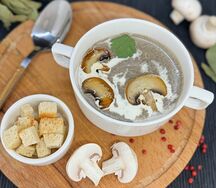 Крем-суп грибной