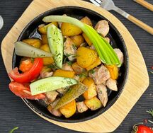 Шипящая сковородка