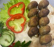 Грибы на мангале