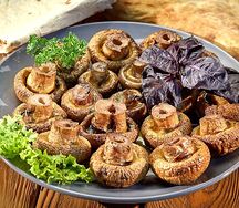 Грибы на мангале