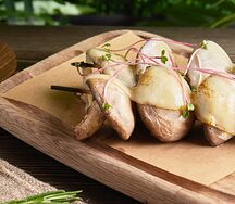 Шампиньоны на гриле