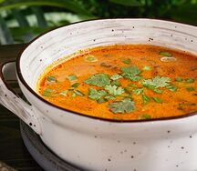 Суп Том ям с шампиньонами