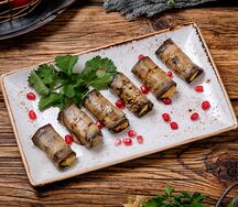 Рулетики из баклажанов