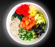 Поке с лососем