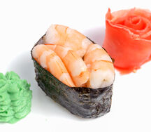 Гункан с тигровой креветкой