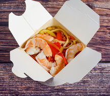 Вок Лапша с тигровыми креветками