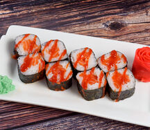 Ролл спайс с лососем