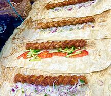 Люля-кебаб из говядины в лаваше